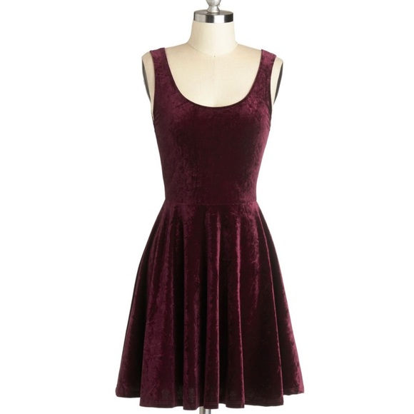 ModCloth Velvet If You Please Dress by Lush - Picture 1 of 5